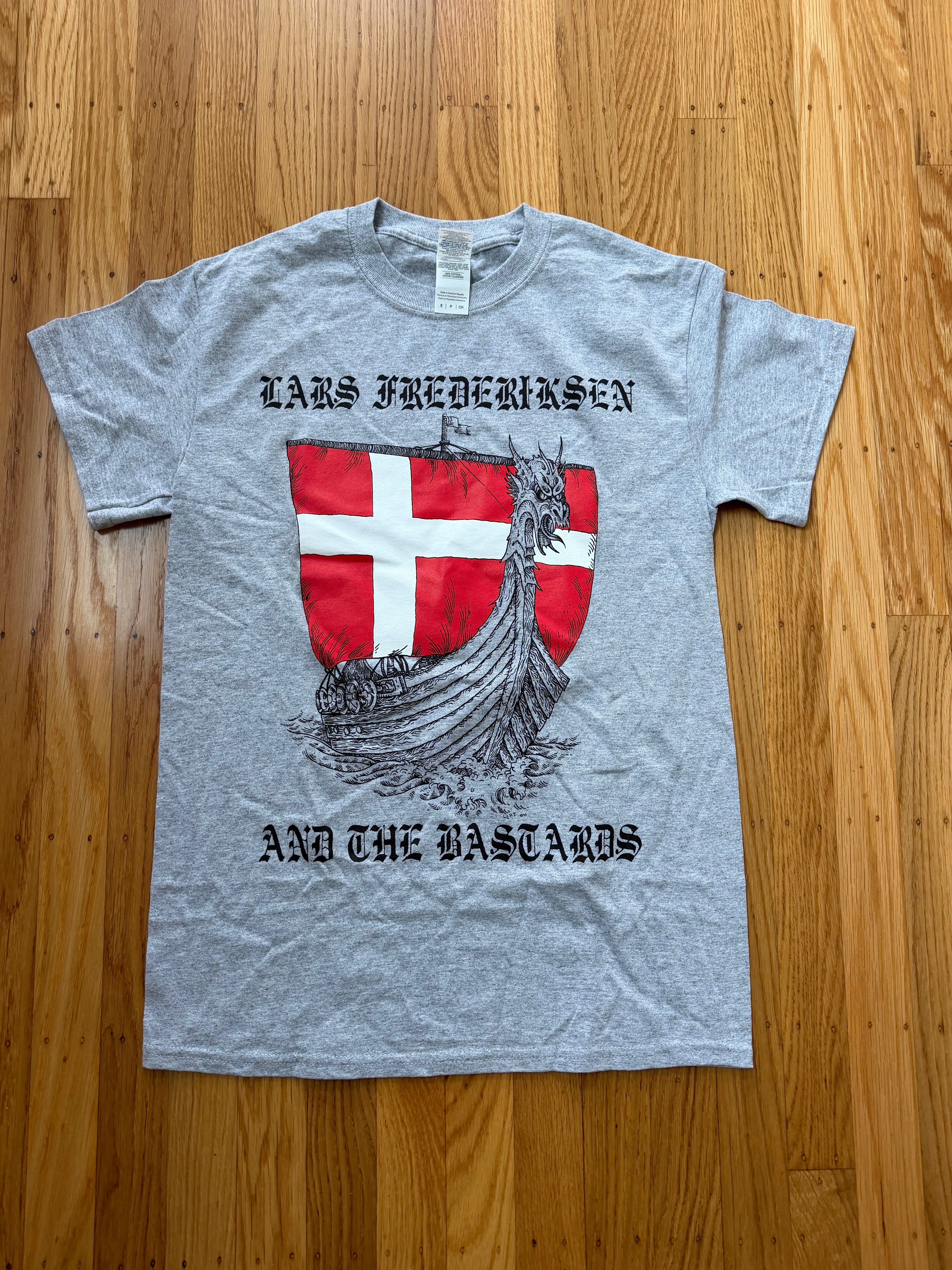 Lars Frederiksen And The Bastards "Viking Ship" T-Shirt (Grey)