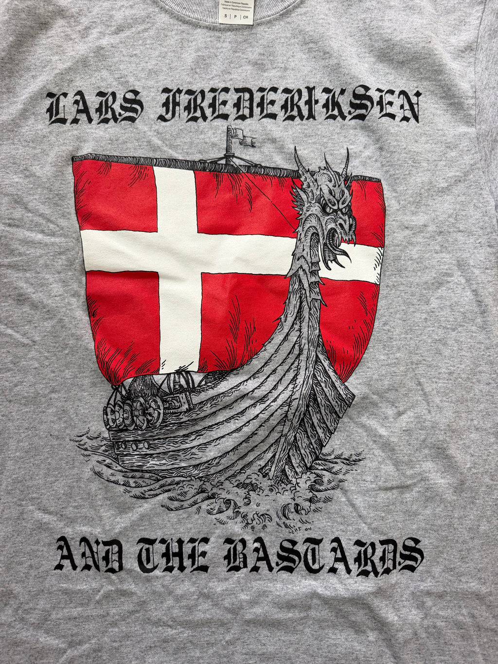 Lars Frederiksen And The Bastards "Viking Ship" T-Shirt (Grey)