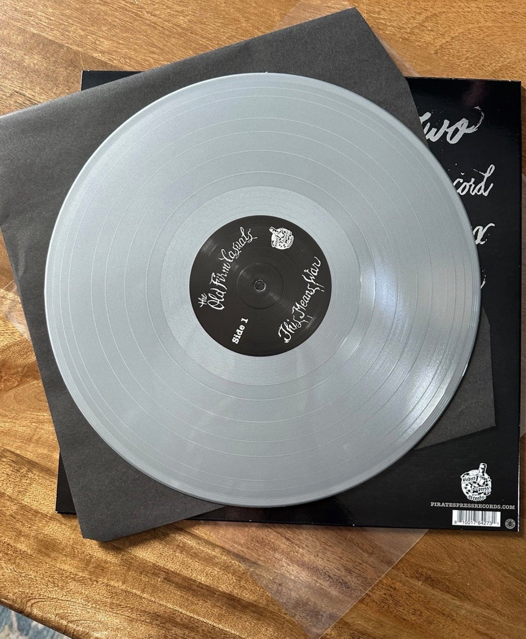 The Old Firm Casuals "This Means War" Wolf Silver Foil Cover